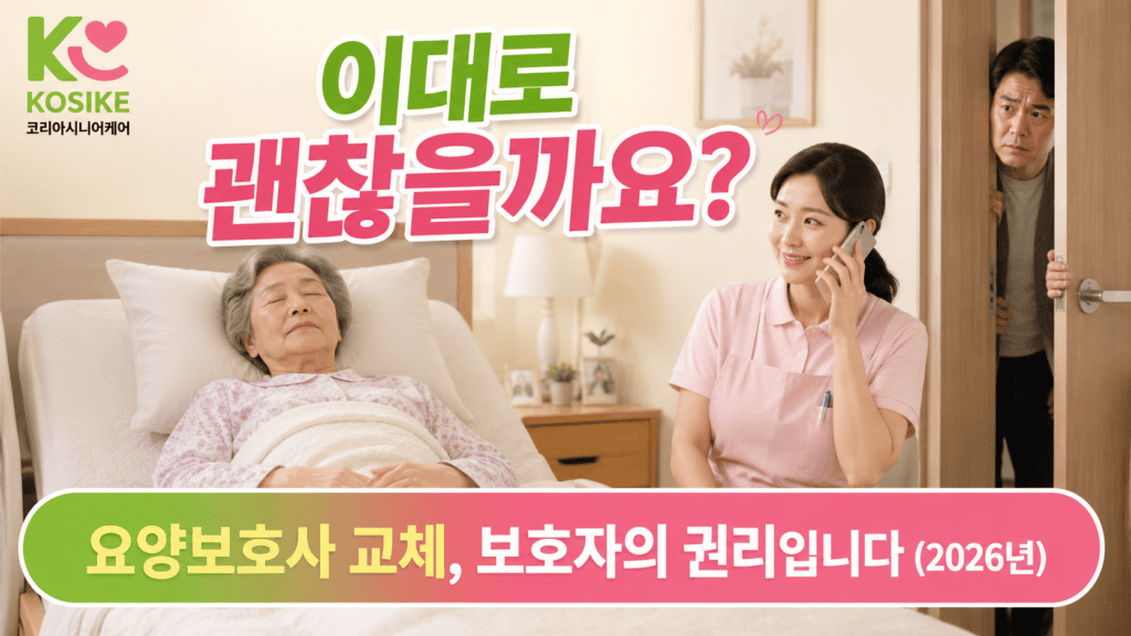 방문요양 요양보호사 교체 2026년 보호자 권리와 절차