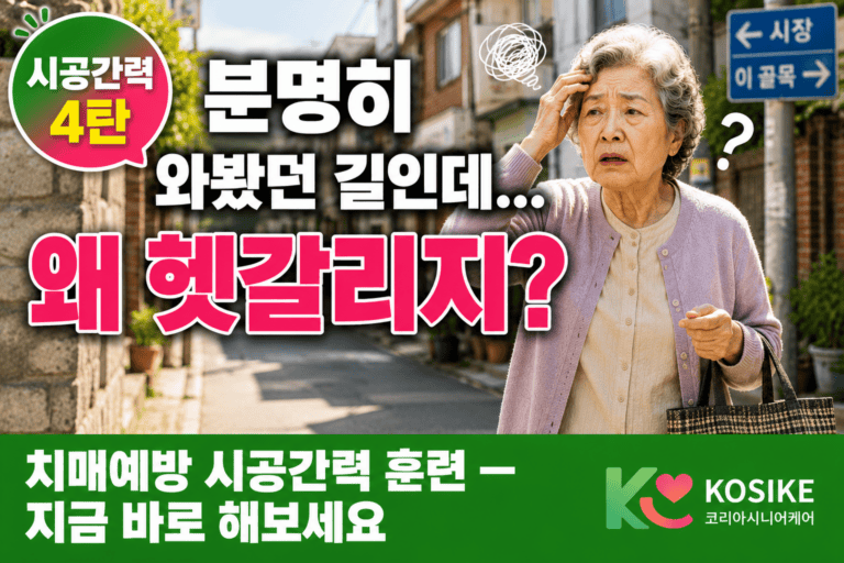 치매예방 시공간력 훈련, 집에서 지금 바로 해보세요 [2026년]